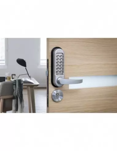 Serrure avec béquille double pour serrure à encastrer (non fournie) Serrure avec béquille double pour serrure à encastrer (non fournie)