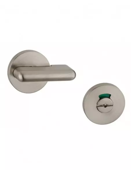 Verrou pour wc Ø 50 mm nick. satiné