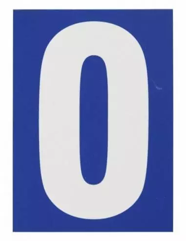 Plaque signalétique 65x90mm 0" avec adhésif"