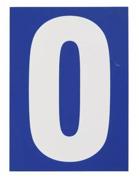Plaque signalétique 65x90mm 0" avec adhésif"