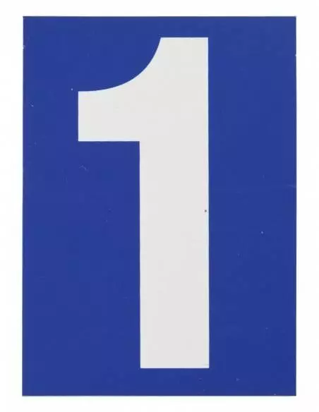 Plaque signalétique 65x90mm 1" avec adhésif"