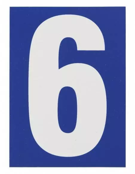 Plaque signalétique 65x90mm 6" avec adhésif"