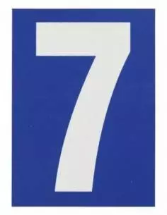 Plaque signalétique 65x90mm 7" avec adhésif"