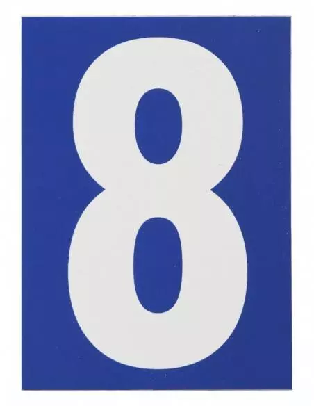 Plaque signalétique 65x90mm 8" avec adhésif"