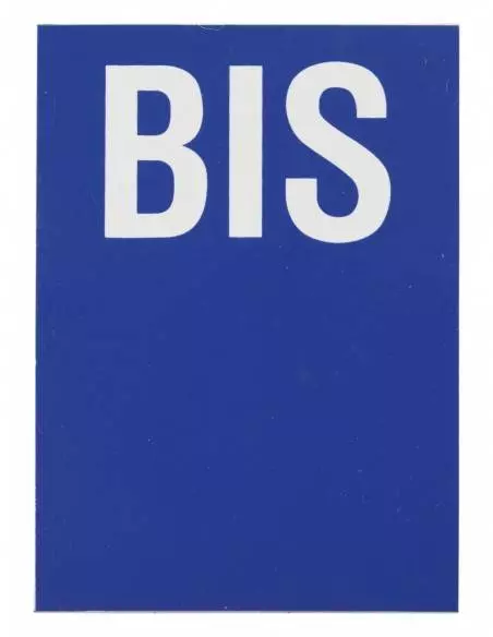 Plaque signalétique 65x90mm bis" avec adhésif"