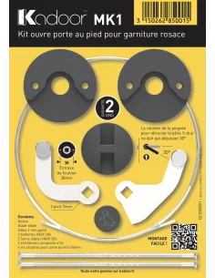 Kadoor - Pack complet MK1 Ouvre porte au pied : Kit MK1 + Béquille antidérapante 2