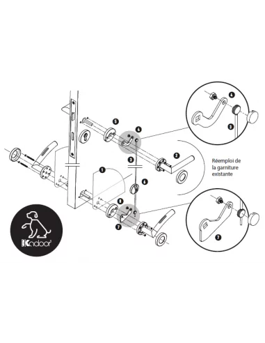 Kadoor - Pack complet MK1 Ouvre porte au pied : Kit MK1 + Béquille antidérapante Kadoor - Pack complet MK1 Ouvre porte au pied : Kit MK1 + Béquille antidérapante