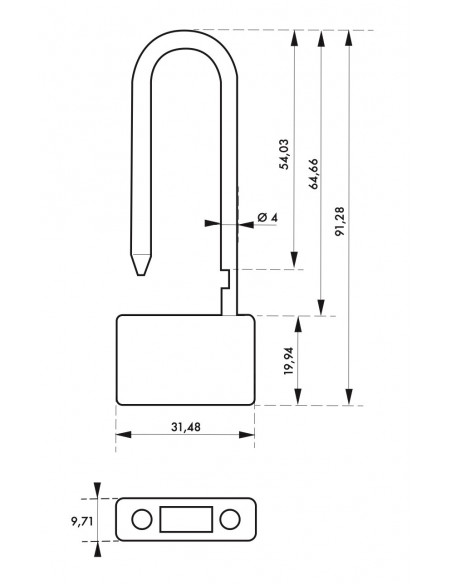 PLOMB SCELLÉ CADENAS- Lot de 10 pcs