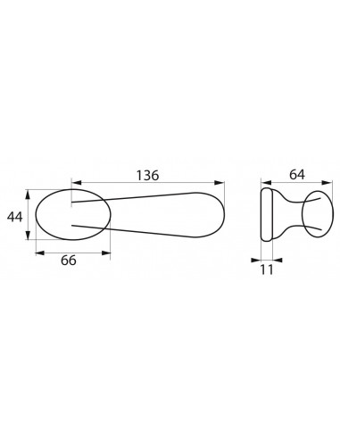 Paire de béquilles Gran prix pour porte, carré 7mm, argent - THIRARD Paire de béquilles Gran prix pour porte, carré 7mm, argent - THIRARD