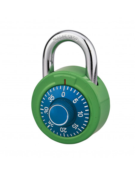 Cadenas à bouton de combinaison Collège, anse acier cémenté nickelé - THIRARD