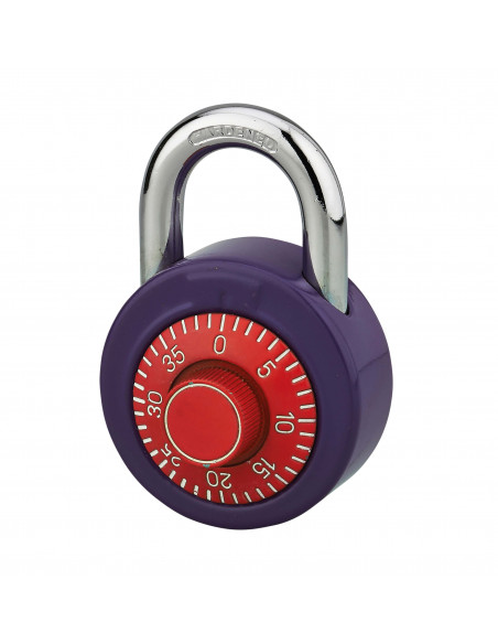 Cadenas à bouton de combinaison Collège, anse acier cémenté nickelé - THIRARD