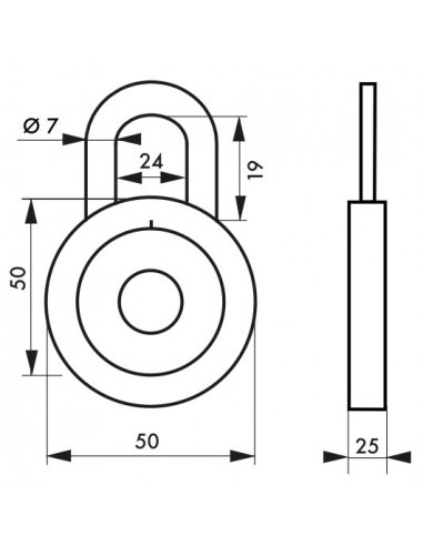 Cadenas à bouton de combinaison Collège, anse acier cémenté nickelé - THIRARD Cadenas à bouton de combinaison Collège, anse acier cémenté nickelé - THIRARD