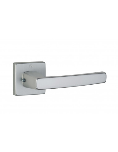 Paire de béquilles Archimede pour porte, carré 7mm, argent - THIRARD Paire de béquilles Archimede pour porte, carré 7mm, argent - THIRARD