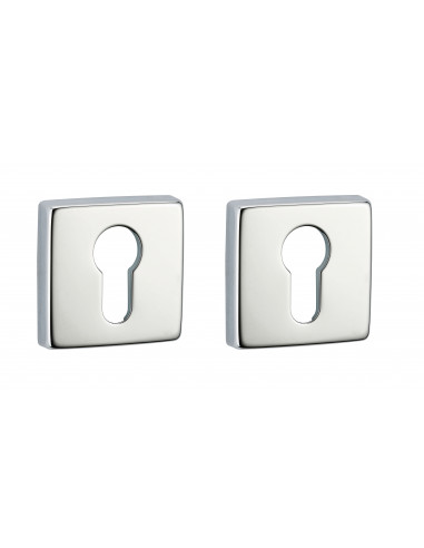 Paire de rosaces, trou de cylindre, chromé poli - THIRARD Paire de rosaces, trou de cylindre, chromé poli - THIRARD