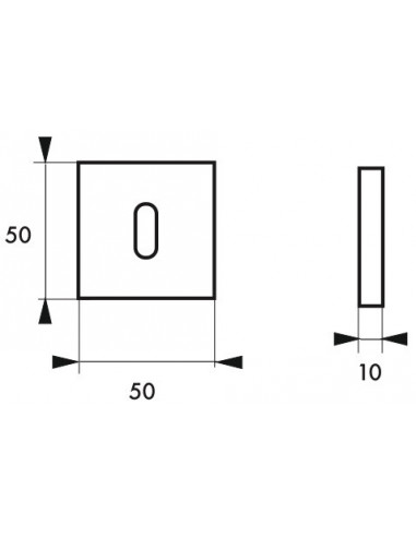 Paire de rosaces, trou de cylindre, chromé poli - THIRARD Paire de rosaces, trou de cylindre, chromé poli - THIRARD