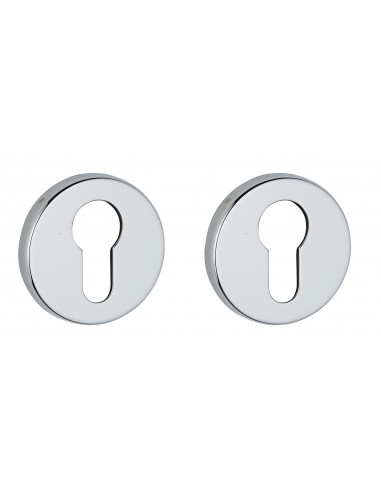 Paire de béquilles Shark pour porte, carré 7mm, nickelé brossé - THIRARD Paire de béquilles Shark pour porte, carré 7mm, nickelé brossé - THIRARD