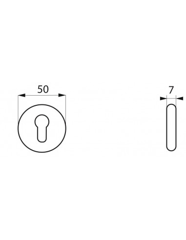 Paire de béquilles Shark pour porte, carré 7mm, nickelé brossé - THIRARD Paire de béquilles Shark pour porte, carré 7mm, nickelé brossé - THIRARD